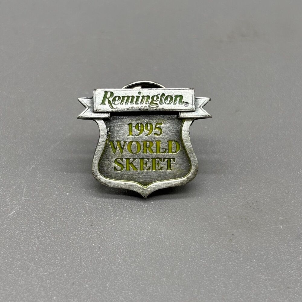 Remington 1995 World Skeet Lapel Pin Tie Tac Shooting Sports Hunting Badge